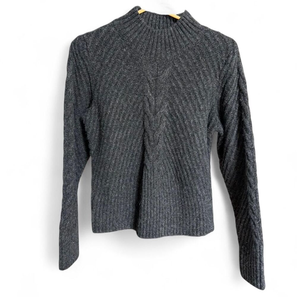 Ophelia Roe grey knit wool blend sweater size M